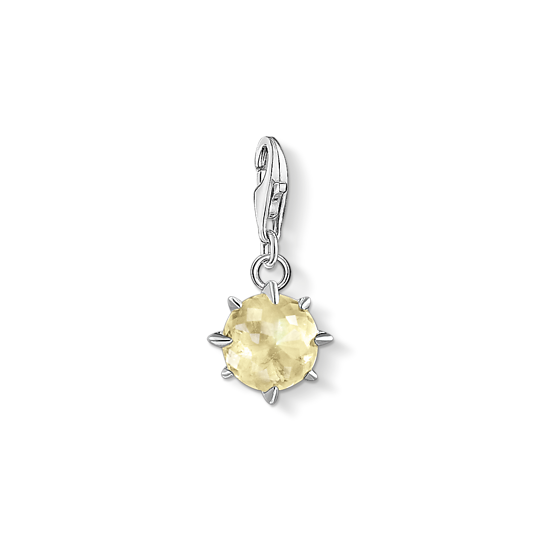 Thomas Sabo Anhänger Charm-Club Geburtsstein November 925 Sterling Silber Lemon Quarz Zirkonia Gelb 1783-774-4 Thomas, Sabo, Anhänger, Charm-Club, Geburtsstein, November, 925, Sterling, Silber, Lemon, Quarz, Zirkonia, Gelb, 1783-774-4, Zubehor, Ohrring, Schmuck