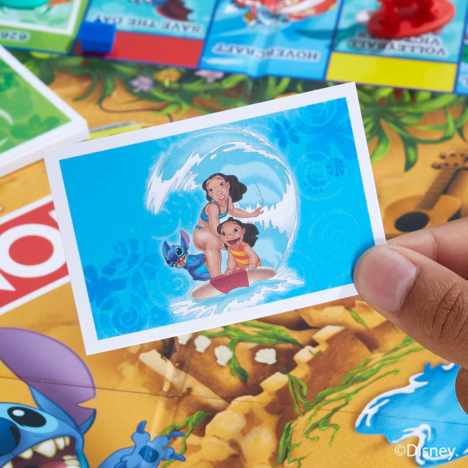 Monopoly Disney Stitch Edition Brettspiel in deutscher Sprache mit Spielfiguren und thematischem Spielplan