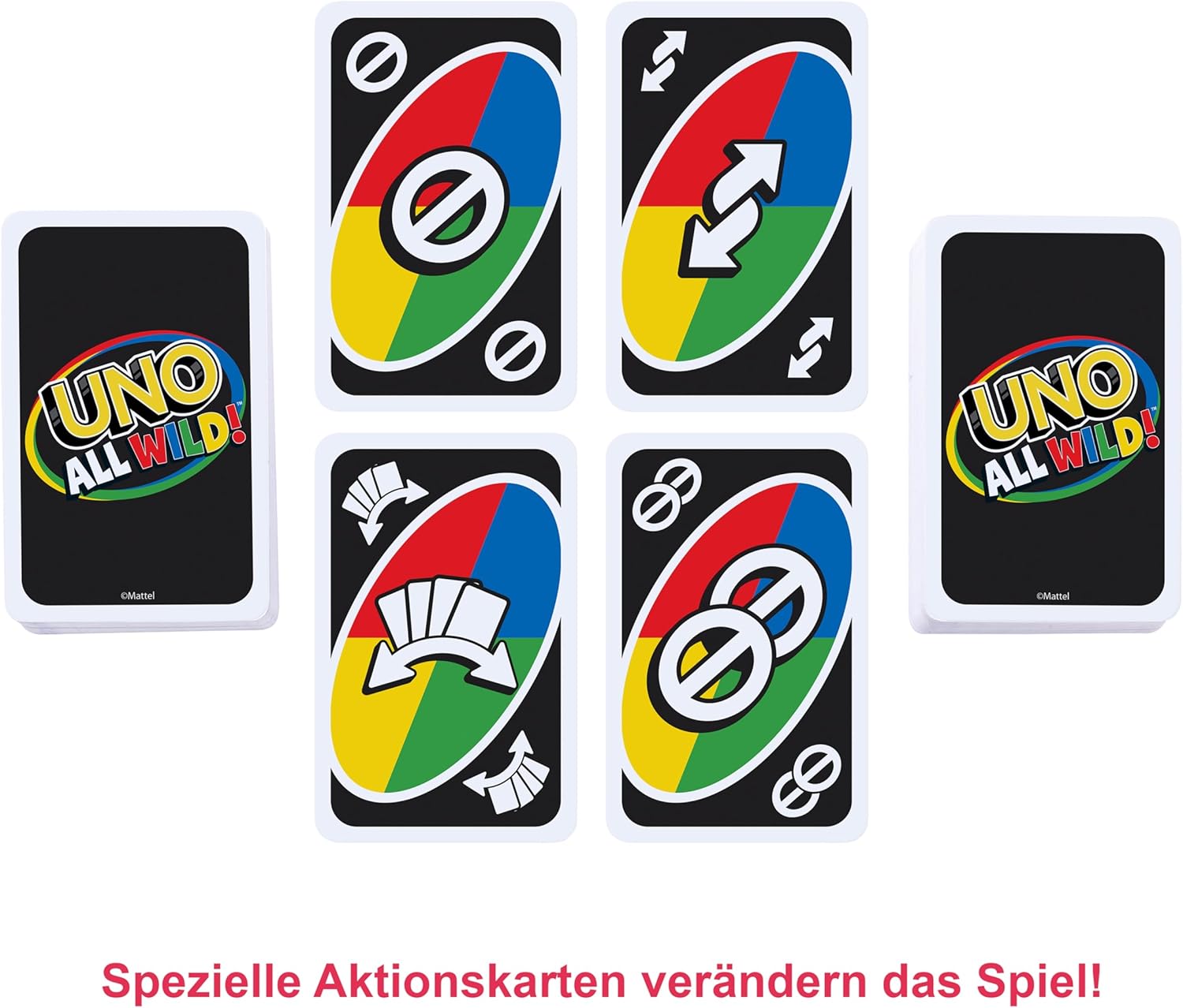 UNO, All, Wild, Das, wilde, Kartenspiel, ohne, Regeln, Mattel, HHL33
