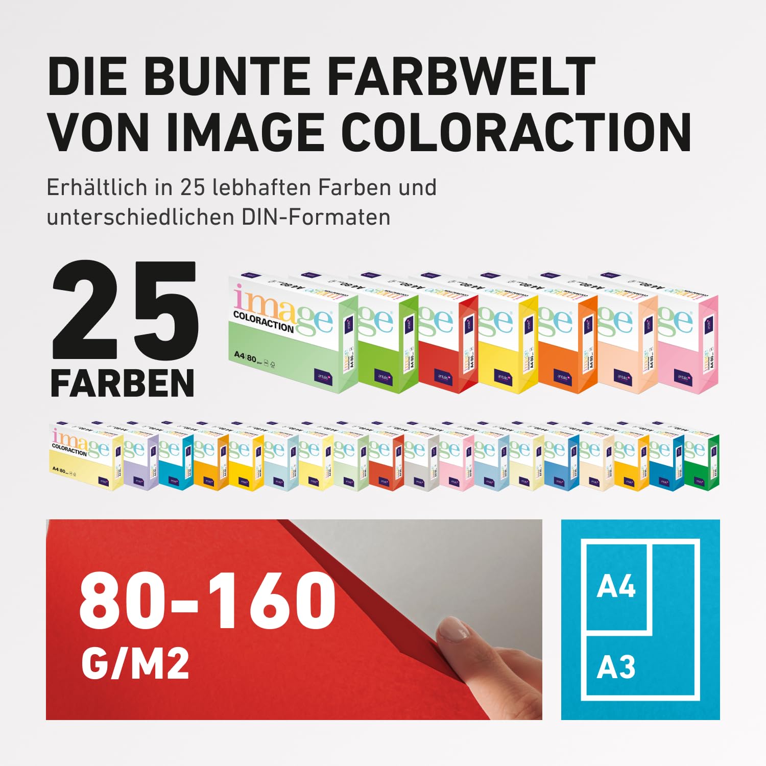 Antalis Kopierpapier image COLORACTION 80g/m² korallrot DIN A4