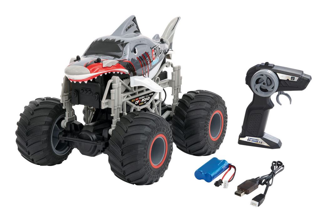 Revell_24553_RC_Monster_Truck_Big_Shark_2, Maschine, Rad, Rasenmäher, Pflanze, Werkzeug