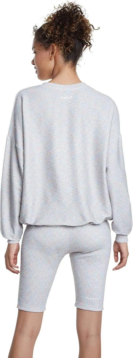 Desigual Damen Pullover „Sweat Lurex“ - Weiß 20SOSK12 GR. L