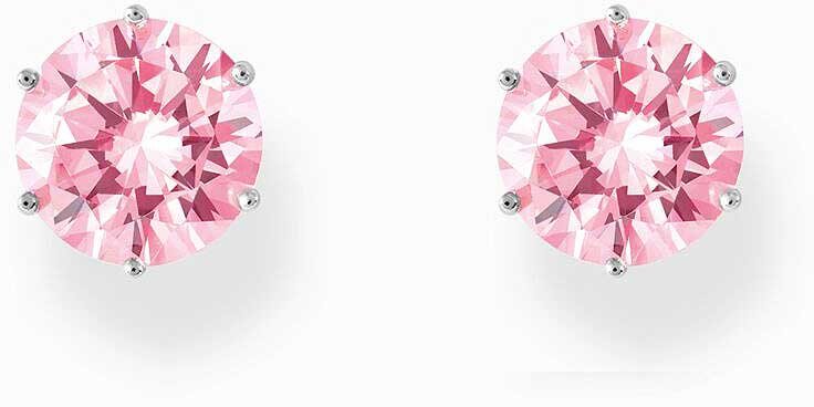 Thomas Sabo Ohrstecker Mit Stein Pink Silber H2300-051-9 Zubehor, Diamant, Edelstein, Schmuck, Ohrring