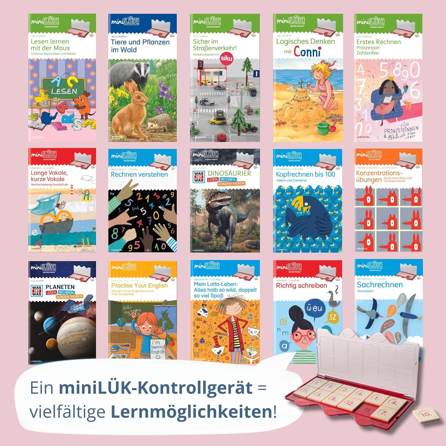 miniLÜK-Set Buchstabieren und zählen mit Peppa Pig