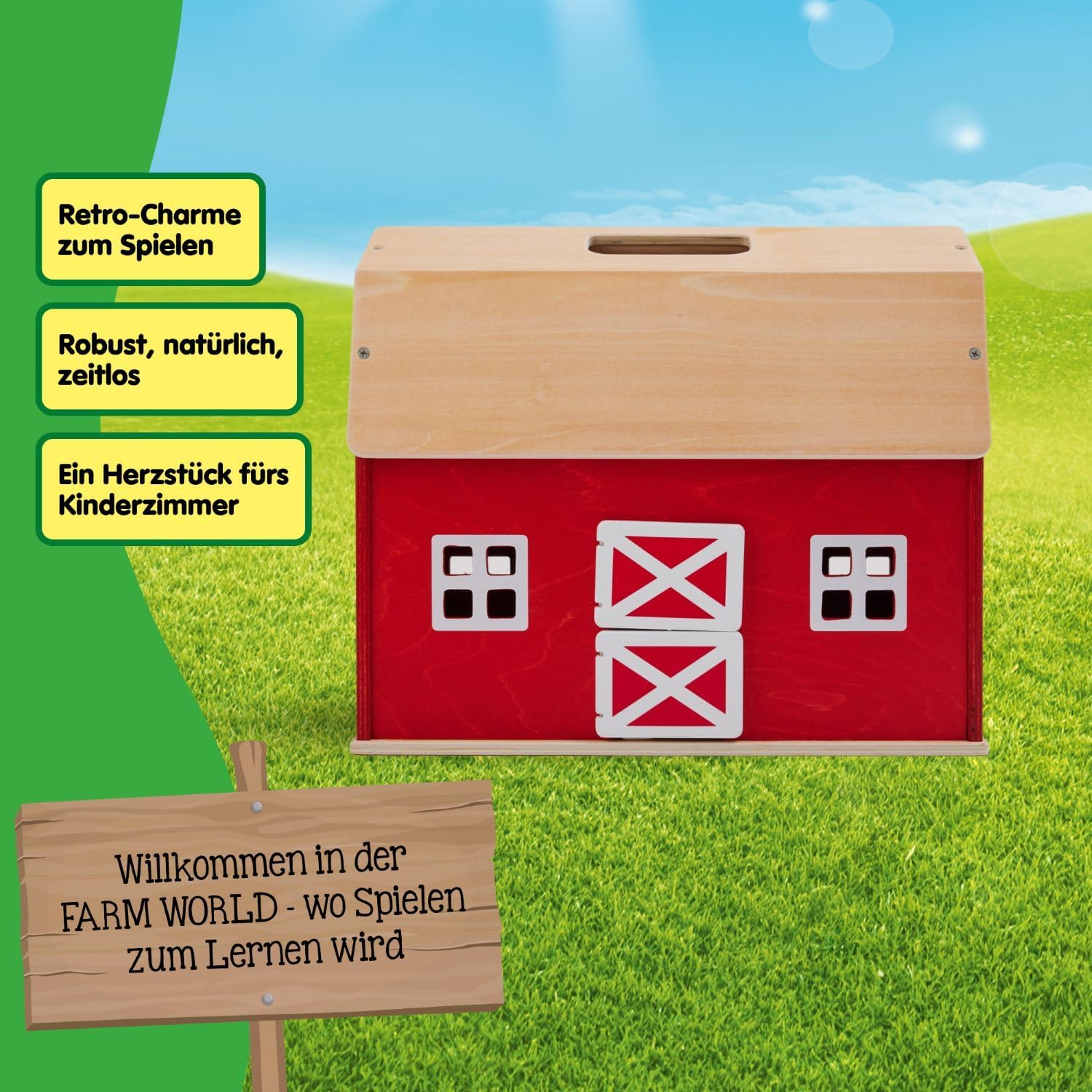 Großer Bauernhof aus Holz