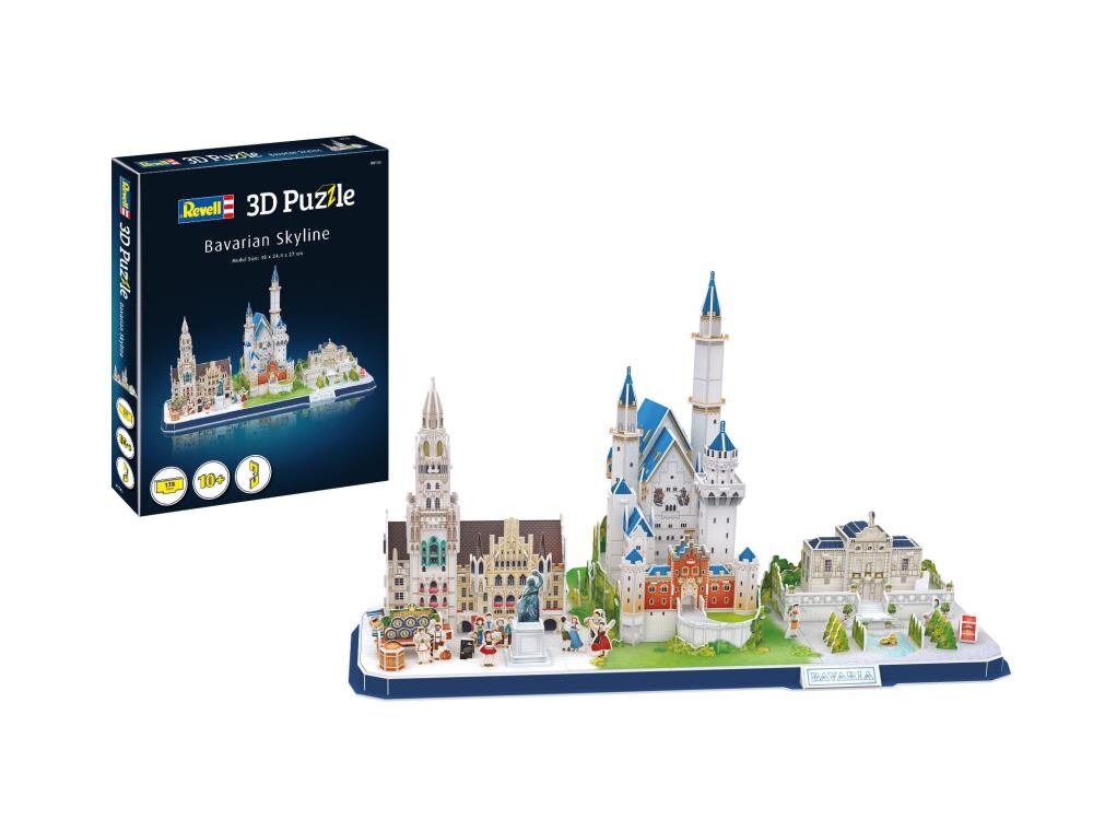 Revell, 00143, 3D, Puzzle, Bayern, Skyline