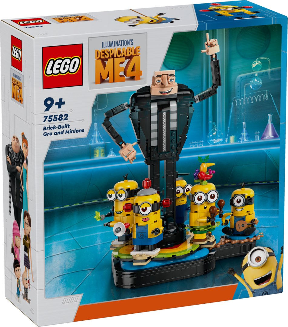 LEGO_75582_Minions_Gru_und_die_Minions_aus_LEGO®_Steinen, Roboter, Spielzeug, Person