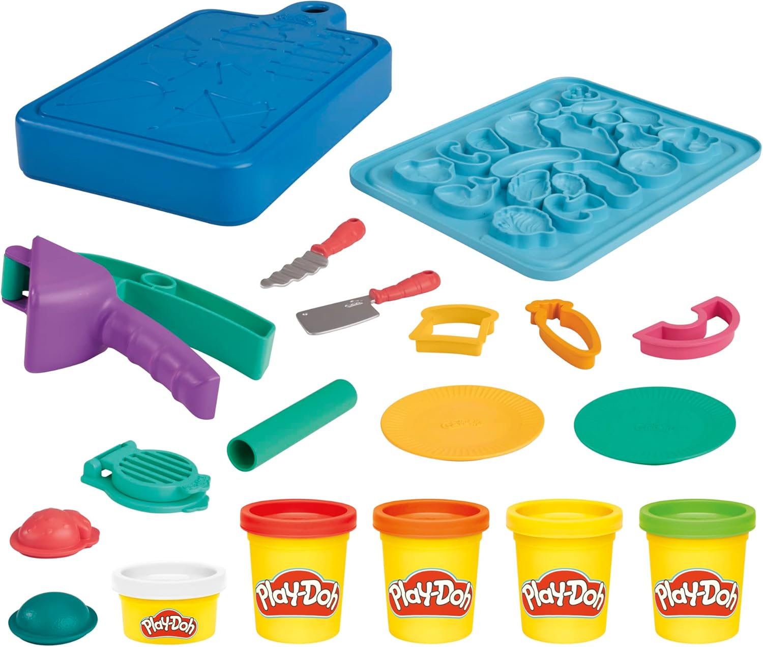 Play-Doh Kleiner Chefkoch Starter-Set mit 14 Küchen-Accessoires