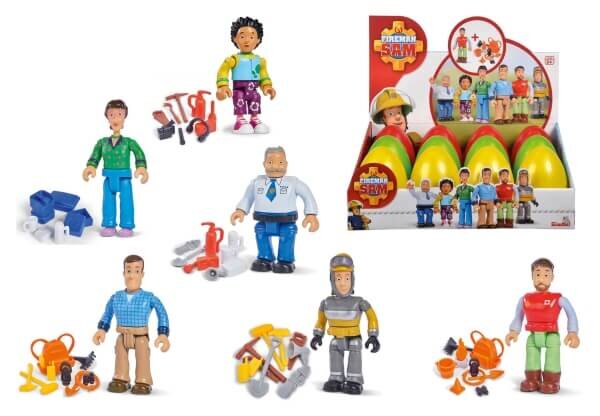 Fireman Sam Einzelfigur+Zubehör, 6-Fach Sort. Junge, Kind, Männlich, Person, Baby