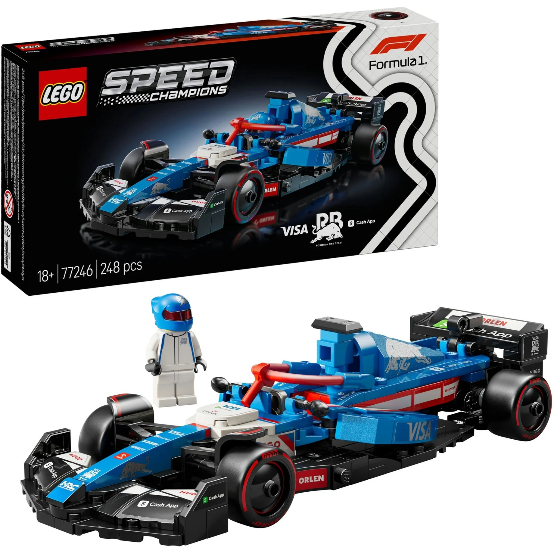 LEGO® Speed Champions Visa Cash App RB VCARB 01 F1 Rennauto 77246