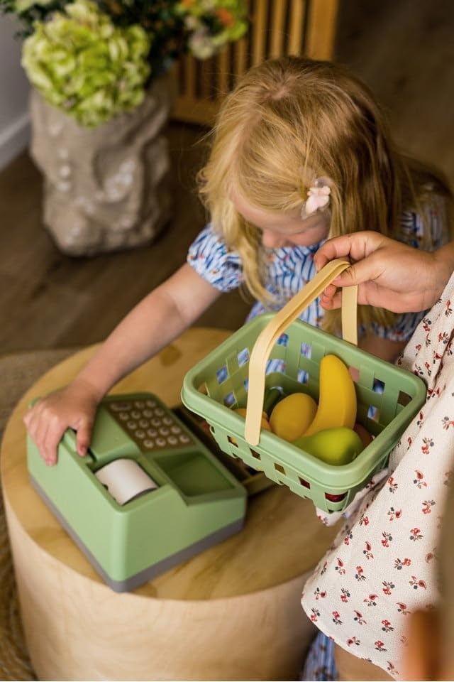 Dantoy 4718 Green Garden Obstkorb - 10‑teiliges Spielset mit Früchten