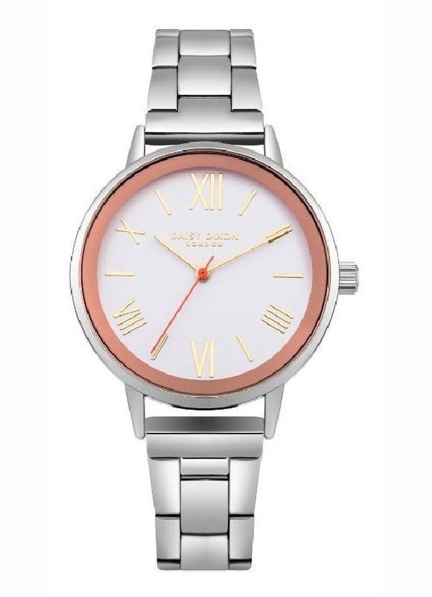 Daisy Dixon DD047SM - Damenuhr, 35 mm, Edelstahl Silber Armbanduhr, Arm, Körperteil, Person