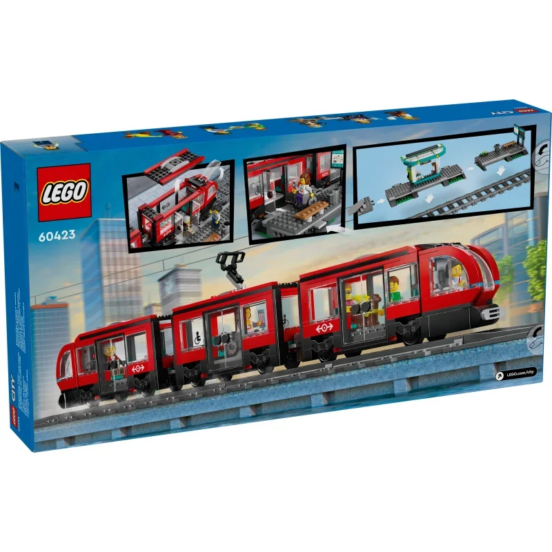 LEGO® City Straßenbahn mit Haltestelle 60423