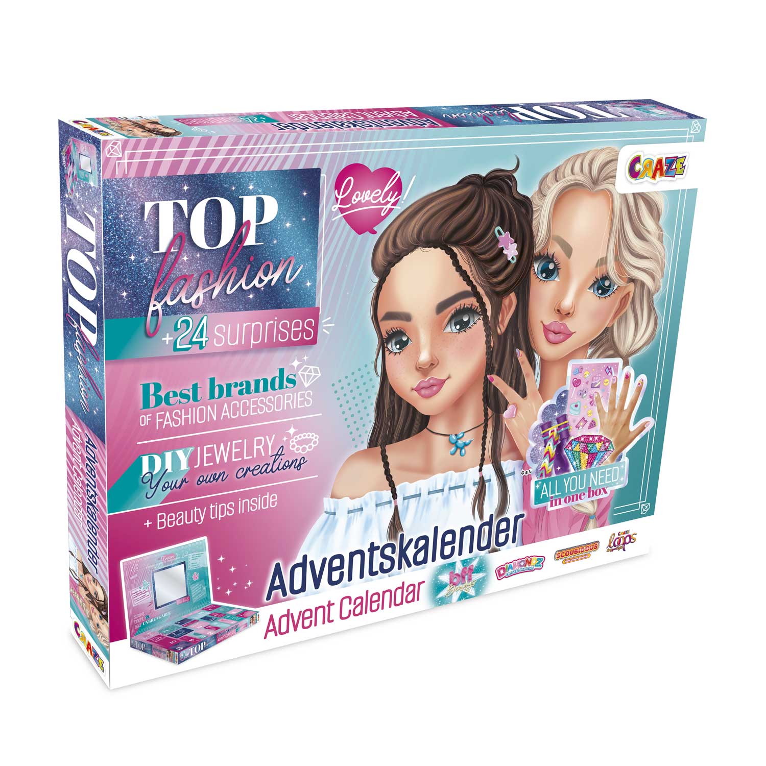 Adventskalender Top Fashion 2025 Figur, Person, Gesicht, Puppe, Spielzeug