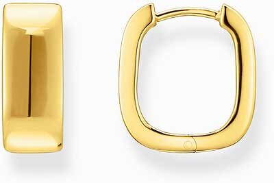 Thomas Sabo Ohrhänger Creolen Mit Eckiger Form Vergoldet CR744-413-39 Griff, Gold, Baden