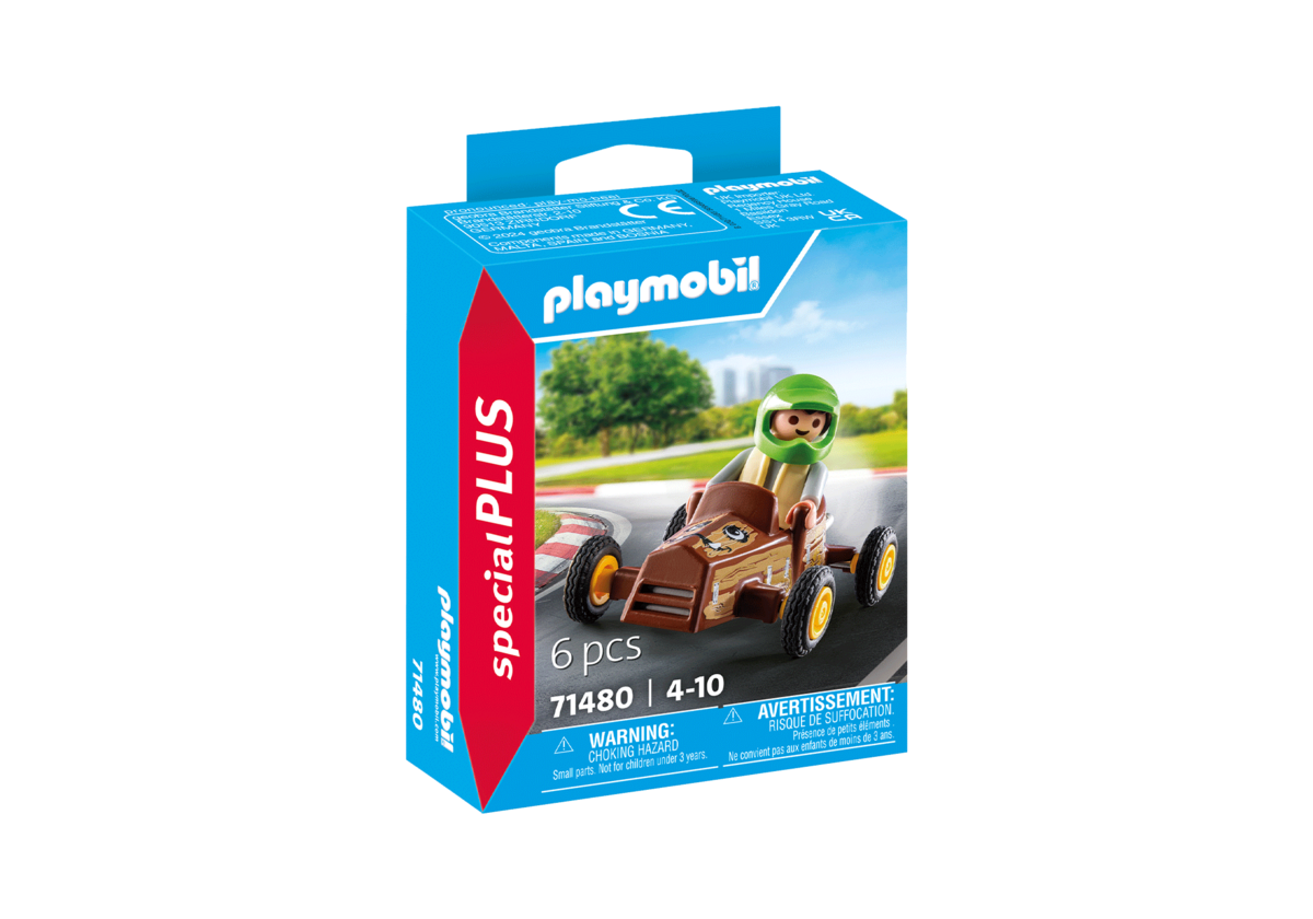 PLAYMOBIL, 71480, Kind, mit, Kart, Maschine, Rad, Buggy, Fahrzeug, Kart