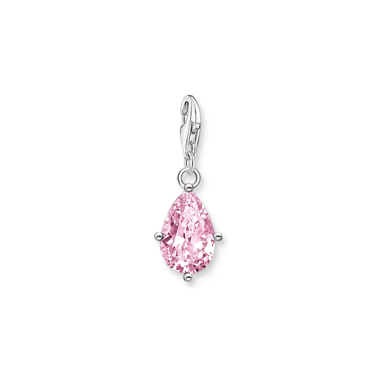 Thomas, Sabo, Anhänger, Charm-Club, 925, Sterling, Silber, Zirkonia, Pink, Charmista, Charms, 2031-051-9, Zubehor, Ohrring, Schmuck