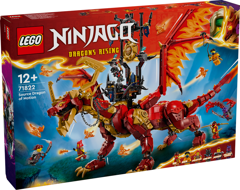 LEGO_71822_NINJAGO®_Quelldrache_der_Bewegung, Buch, Comics, Veröffentlichung, Spielzeug