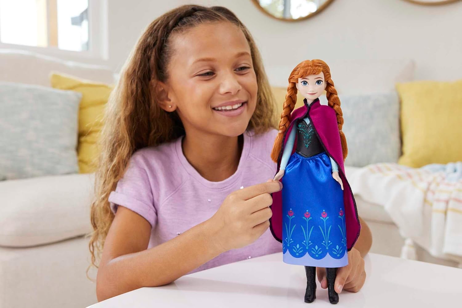 Die Eiskönigin Anna Modepuppe im Film 1 Outfit HLW49 Puppe, Spielzeug, Kopf, Person