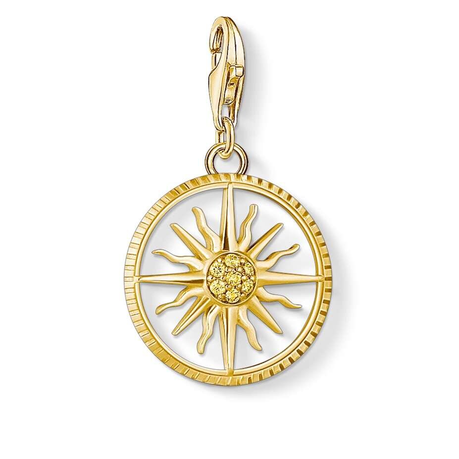 Thomas Sabo Anhänger Charm-Club Sonne Klein 1765-414-4 Thomas, Sabo, Anhänger, Charm-Club, Sonne, Klein, 1765-414-4, Zubehor, Anhänger, Gold, Schmuck, Medaillon