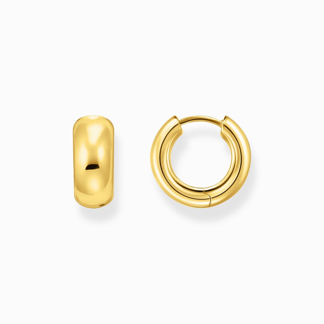 Thomas Sabo Ohrhänger Creolen Mini-Chunky-Form Vergoldet CR741-413-39 Gold