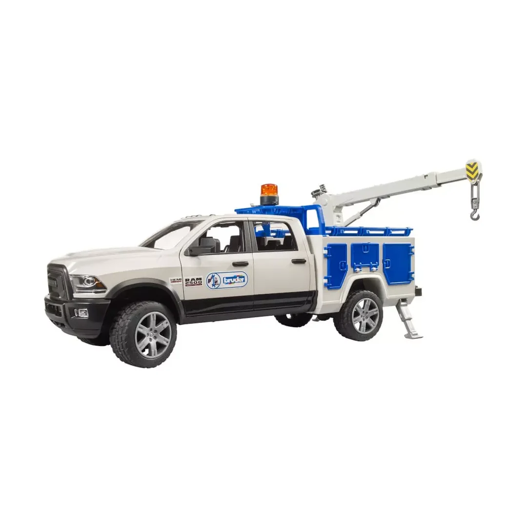Bruder 02509 RAM 2500 Service Truck mit Kran und Rundumleuchte