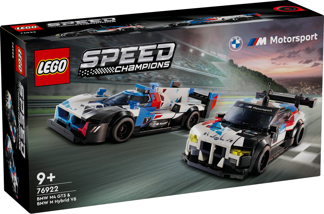 LEGO_76922_Speed_Champions_BMW_M4_GT3_&_BMW_M_Hybrid_V8_Rennwagen, Maschine, Rad, Auto, Sportwagen, Formel Eins
