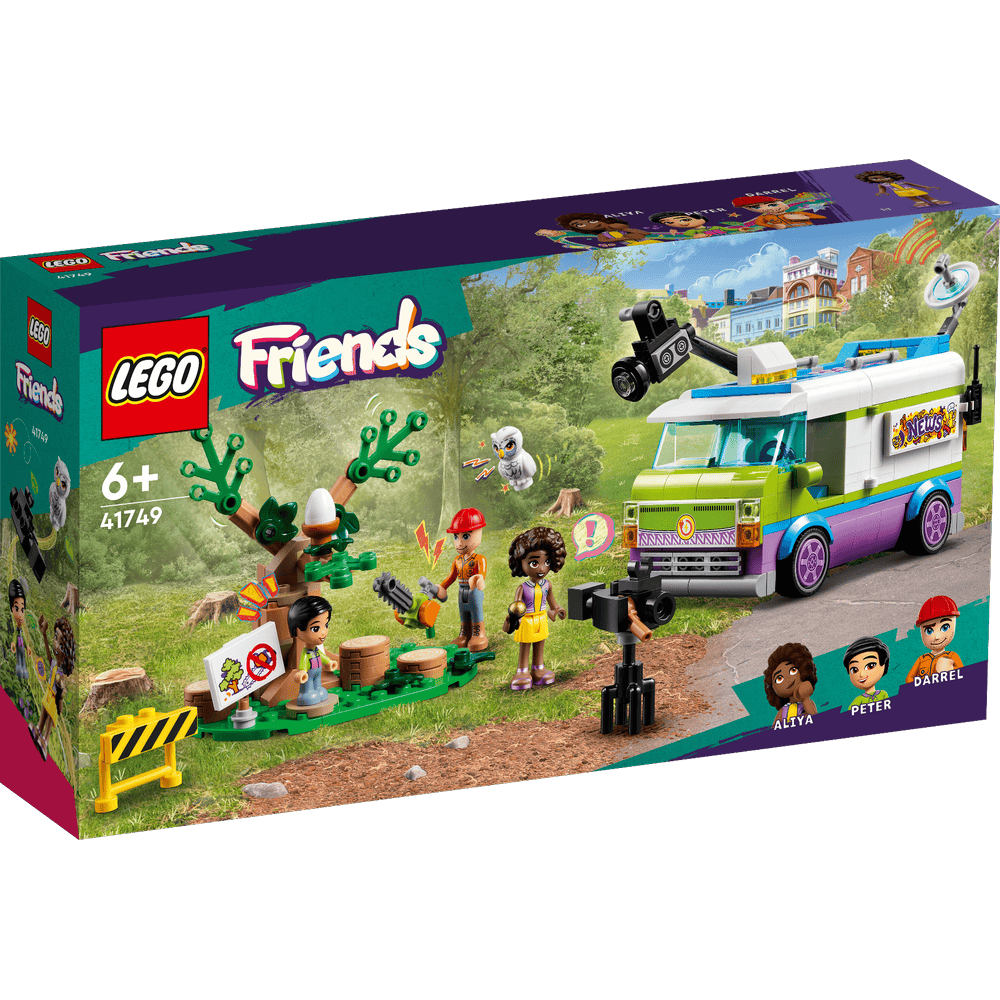 LEGO, 41749, Friends, Nachrichtenwagen, , Person, Maschine, Rad
