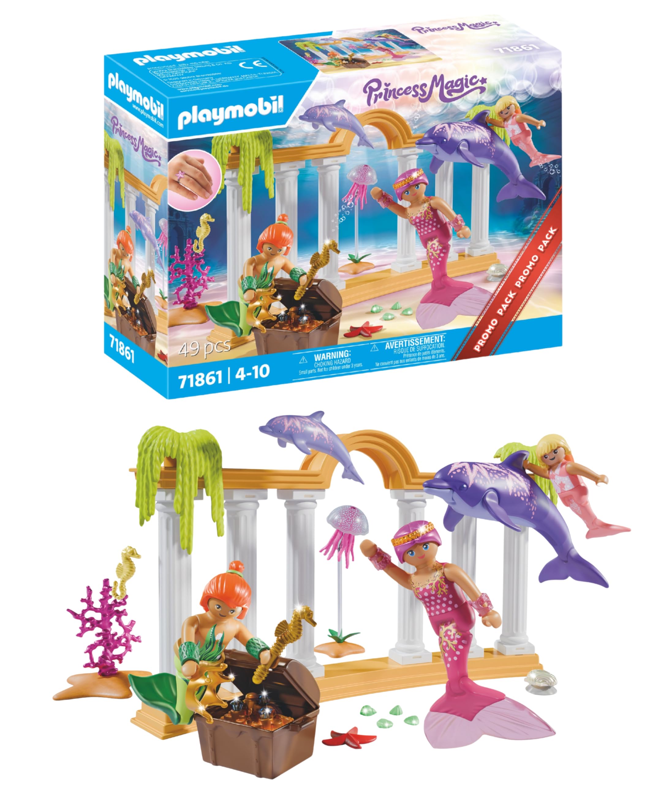 PLAYMOBIL, 71861, Meerjungfrauen-Schatz, mit, Delfinen, Magisches, Unterwasser-Abenteuer