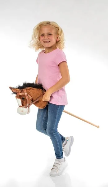 SpielMaus Holz Plüsch Steckenpferd mit Sound, braun, 98 cm SpielMaus Holz Plüsch Steckenpferd mit Sound, braun, 98 cm