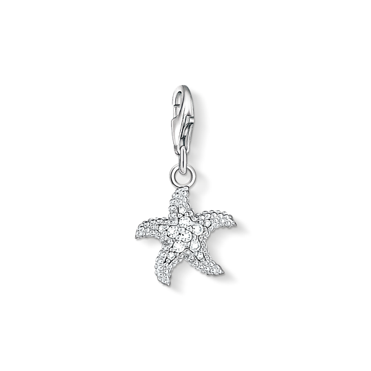 Thomas Sabo Anhänger Charm-Club Seestern 925 Sterling Silber Zirkonia Weiß 0917-051-14 Thomas, Sabo, Anhänger, Charm-Club, Seestern, 925, Sterling, Silber, Zirkonia, Weiß, 0917-051-14, Zubehor, Ohrring, Schmuck
