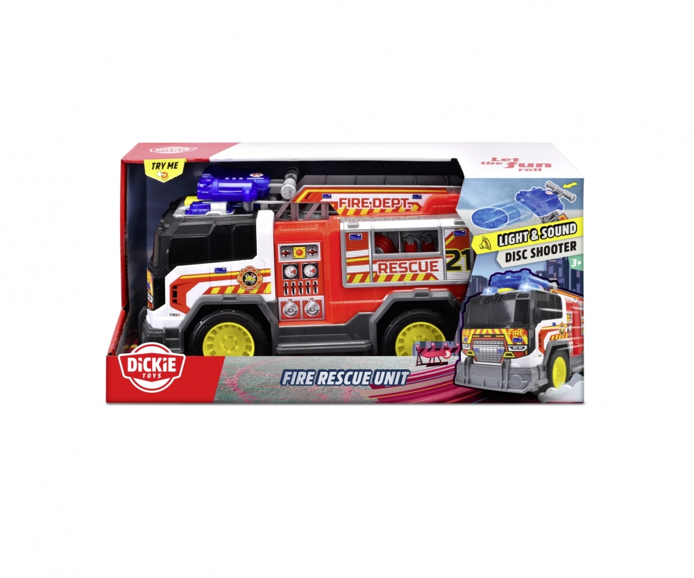 Dickie Toys Fire Rescue Unit 10005193 Maschine, Rad, Spielzeug, Transport, Fahrzeug