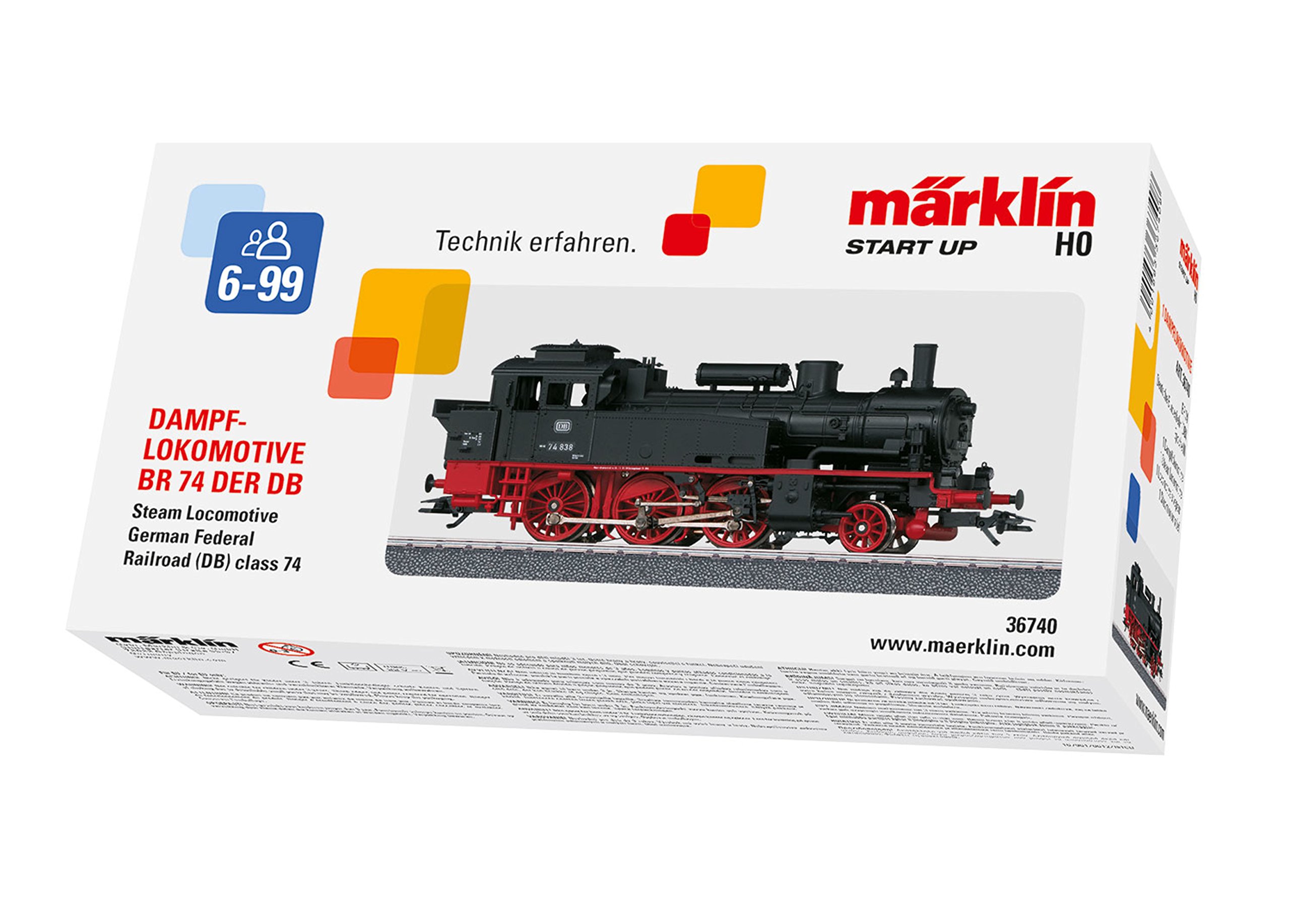 Märklin 36740 Dampflok BR74 – MFX-Digitalmodell Epoche III der DB