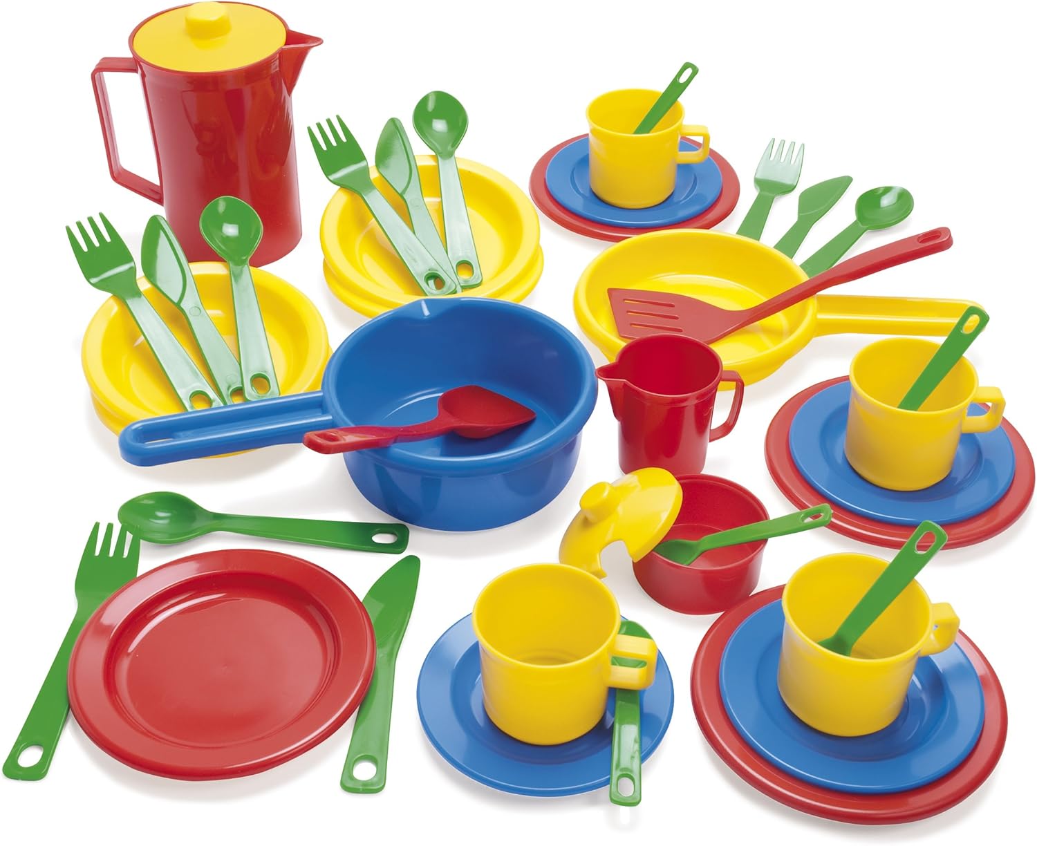 Dantoy 4223 Küchenspielset in Box - 42-teiliges Rollenspiel-Set für Kinder