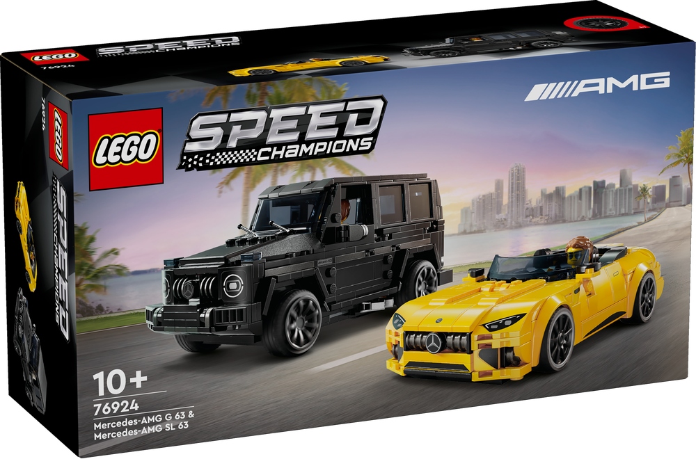 LEGO_76924_Speed_Champions_Mercedes-AMG_G_63_&_Mercedes-AMG_SL_63, Rad, Sprach, Leichtmetallfelge, Auto, Reifen