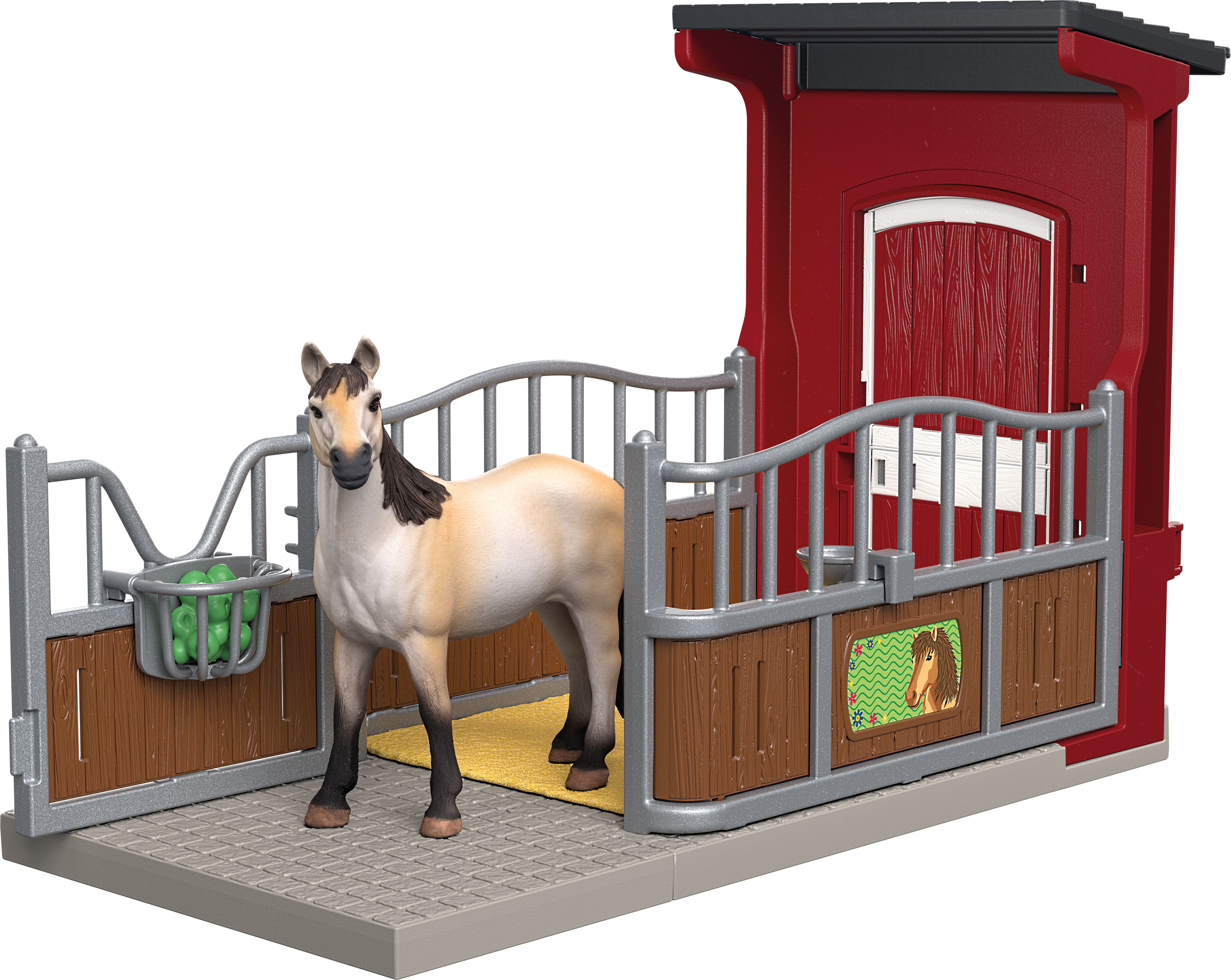 schleich, Farm, World, 42724, Ponybox, mit, Mustang, Stute