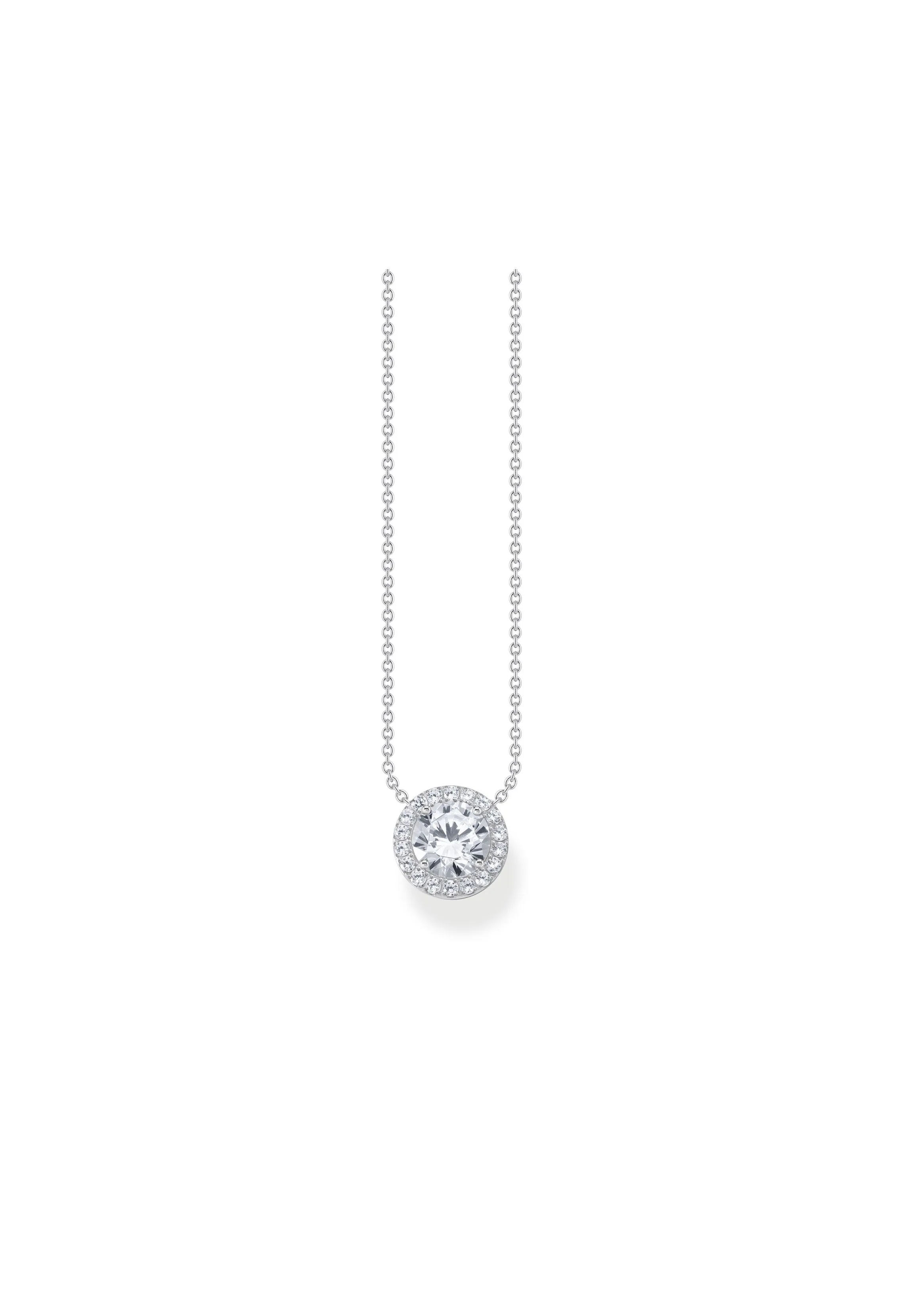 Thomas Sabo Kette Mit Anhänger Halo Steine Länge 45 Cm Weiß Silber KE2279-051-14-L45V Thomas, Sabo, Kette, Mit, Anhänger, Halo, Steine, Länge, 45, Cm, Weiß, Silber, KE2279-051-14-L45V
