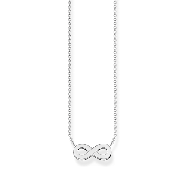 Thomas, Sabo, Kette, Mit, Anhänger, Infinity, Länge, 45, Cm, Silber, KE2221-001-21-L45V, Zubehor, Schmuck, Halskette, Diamant, Edelstein Thomas Sabo Kette Mit Anhänger Infinity Länge 45 Cm Silber KE2221-001-21-L45V