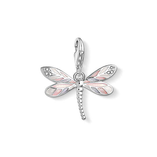 Thomas Sabo Anhänger Charm-Club Libelle 925 Sterling Silber Kaltemail Zirkonia Pink 1516-041-9 Thomas, Sabo, Anhänger, Charm-Club, Libelle, 925, Sterling, Silber, Kaltemail, Zirkonia, Pink, 1516-041-9, Zubehor