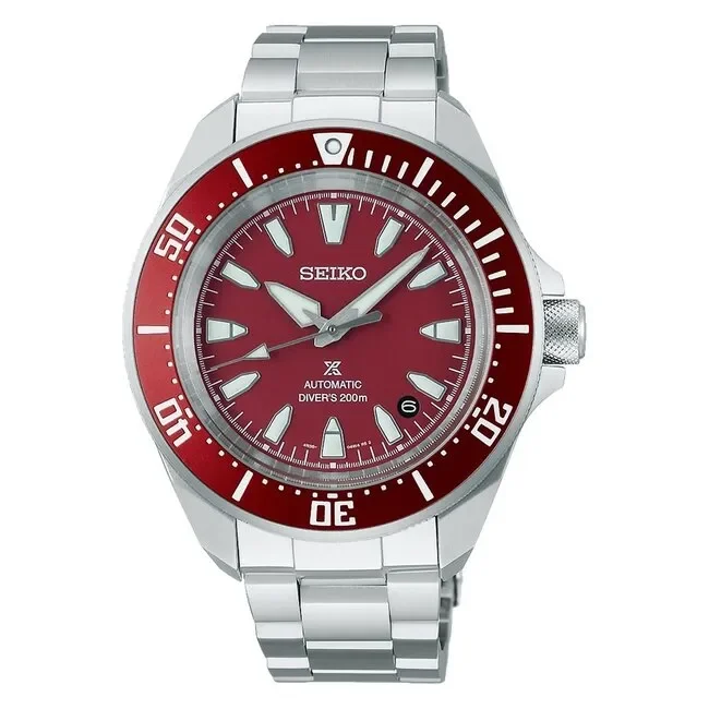 Seiko SRPL11K1 Prospex Automat Silber Rot Uhr