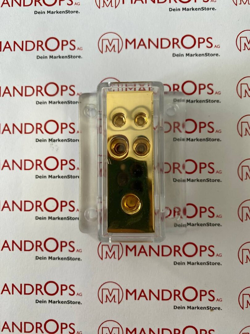 GSI, PDB2, Verteilerblock, 1, auf, 4, einzeln, Block, vergoldet, Elektrisches, Gerät, Schalter