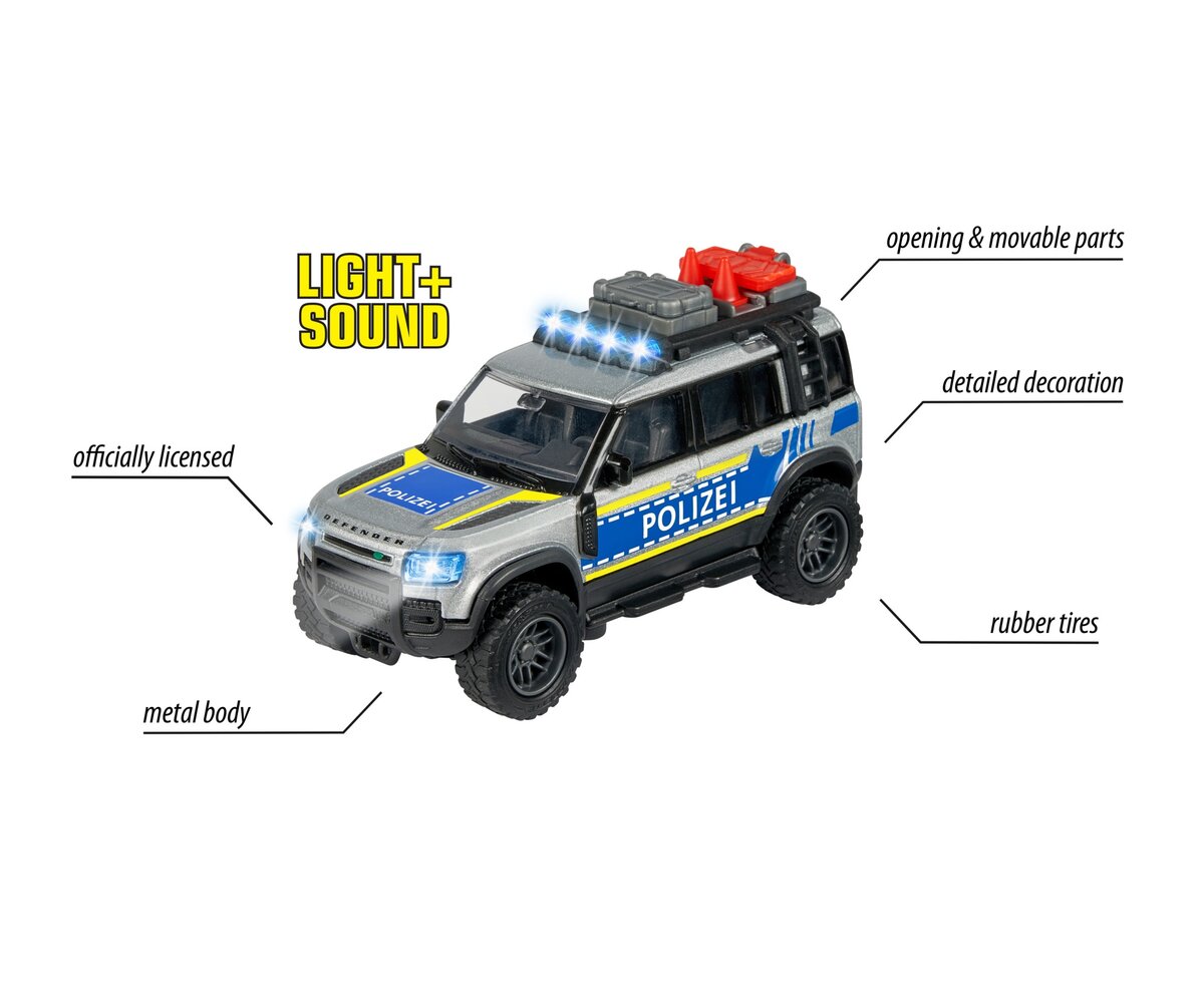 Majorette Land Rover Police (213712000) Auto, Transport, Fahrzeug