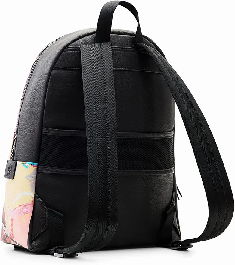 Desigual Damen Rucksack - Schwarzer Rucksack mit Disney Mickey Mouse Print 23SAKP132000