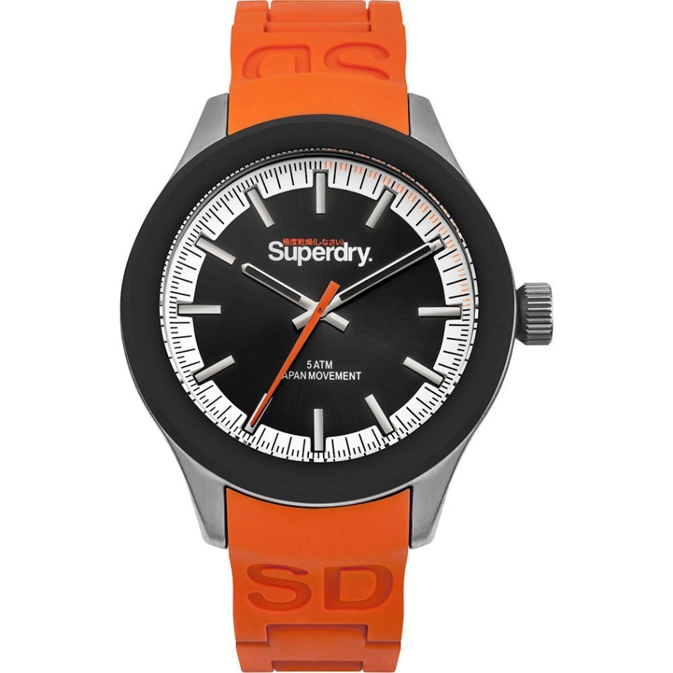Superdry SYG211O „Scuba Track & Field“ - Herren-Analoguhr, 39 mm, Schwarz Superdry SYG211O „Scuba Track & Field“ - Herren-Analoguhr, 39 mm, Schwarz