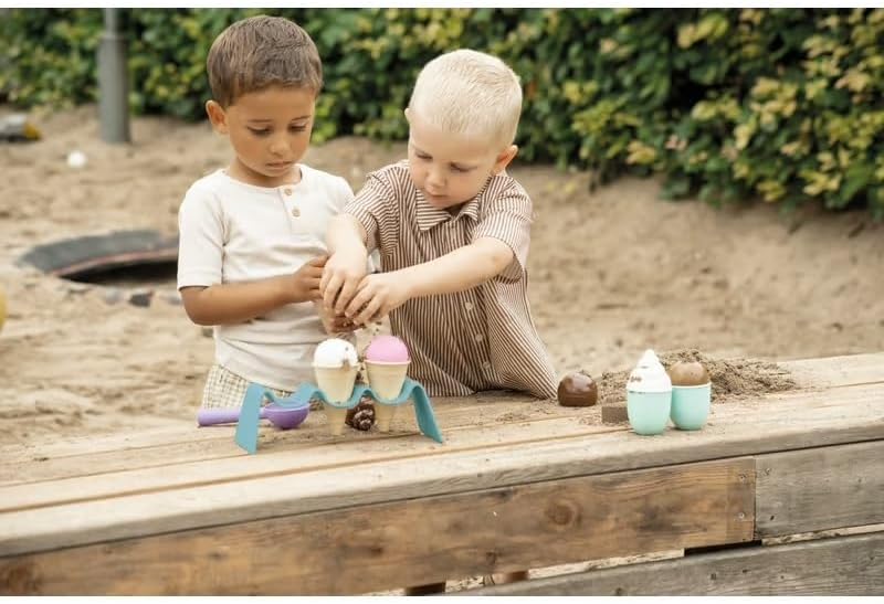 Dantoy 4846 TB Eis-Set - Spielzeug-Eisdiele in Box, 14-teilig