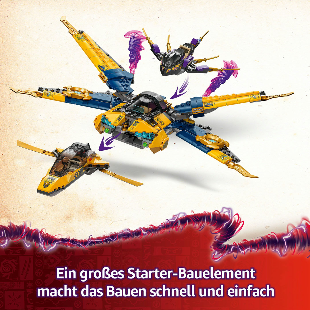 LEGO® NINJAGO® 71833 Ras und Arins Super-Sturmflieger
