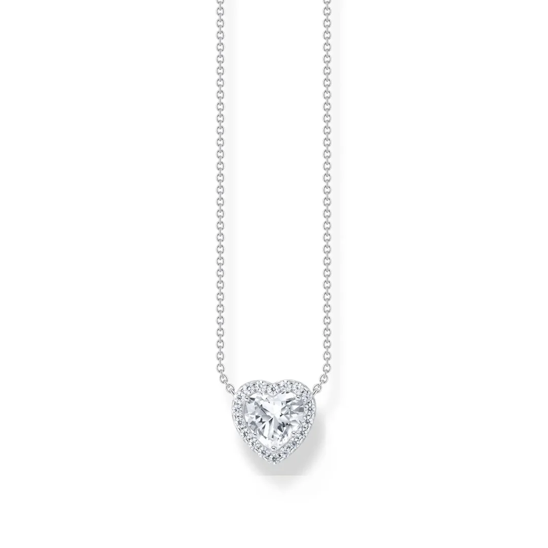 Thomas Sabo Kette Mit Anhänger Halo Herz Länge 45 Cm Silber KE2280-051-14-L45V Thomas, Sabo, Kette, Mit, Anhänger, Halo, Herz, Länge, 45, Cm, Silber, KE2280-051-14-L45V