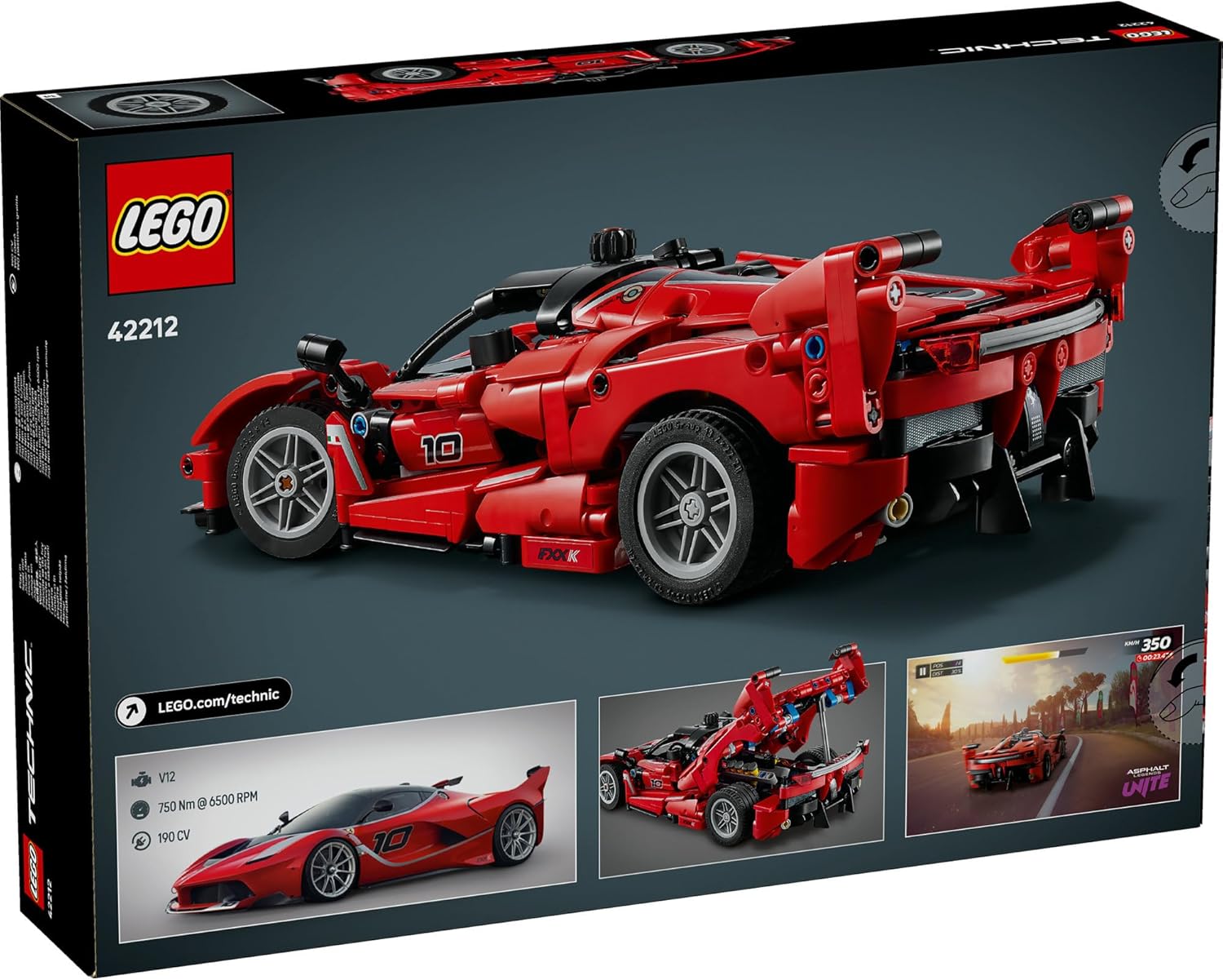 LEGO 42171 Technic Mercedes-AMG F1 W14 E Performance Bauset LEGO Technic 42171 Mercedes-AMG F1 W14 E Performance Rennwagen in Schwarz mit realistischen Details