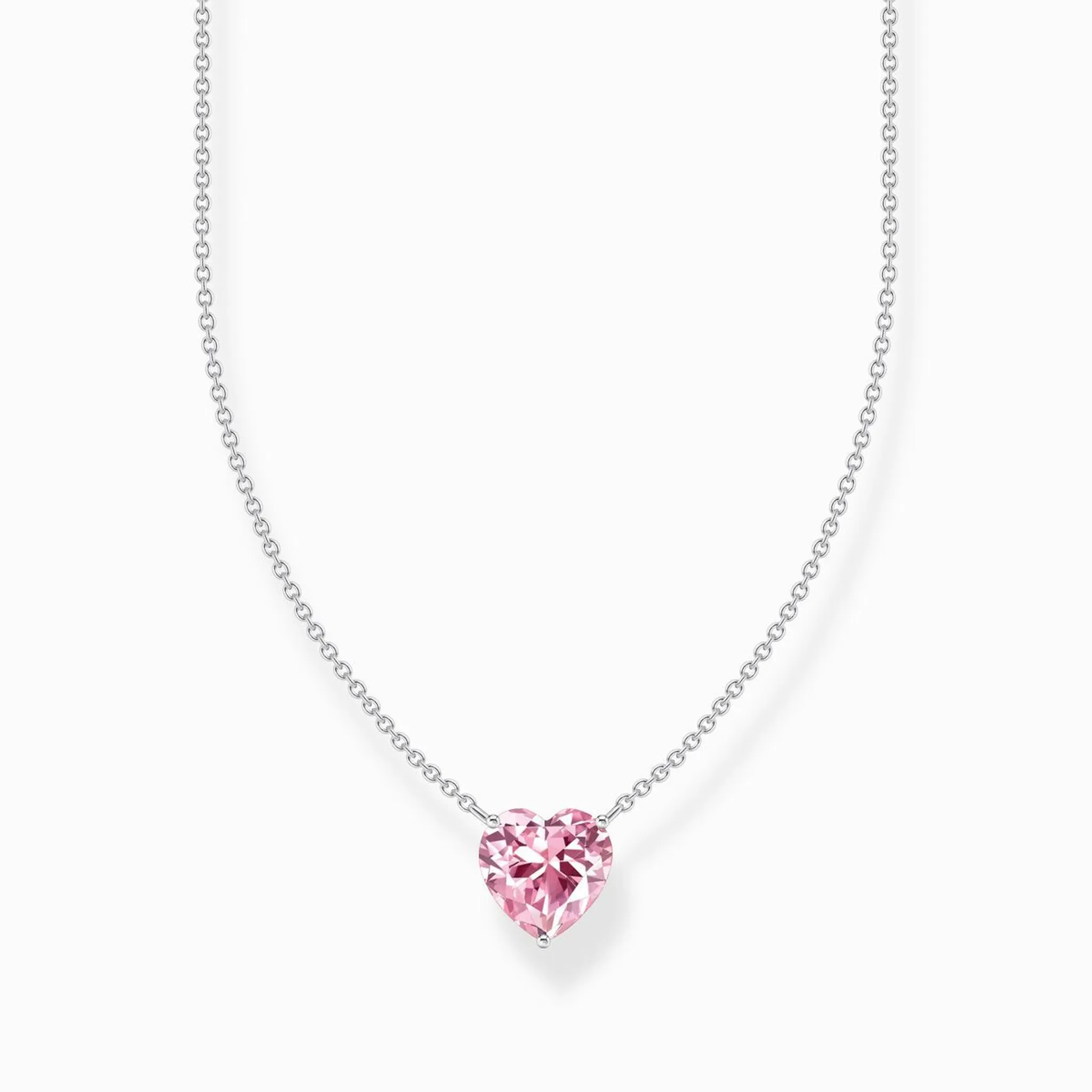 Thomas Sabo Kette Mit Anhänger Herz Länge 45 Cm Zikrkonia Pink Silber Thomas Sabo Kette Mit Anhänger Herz Länge 45 Cm Zikrkonia Pink Silber KE2211 051 9 L45V