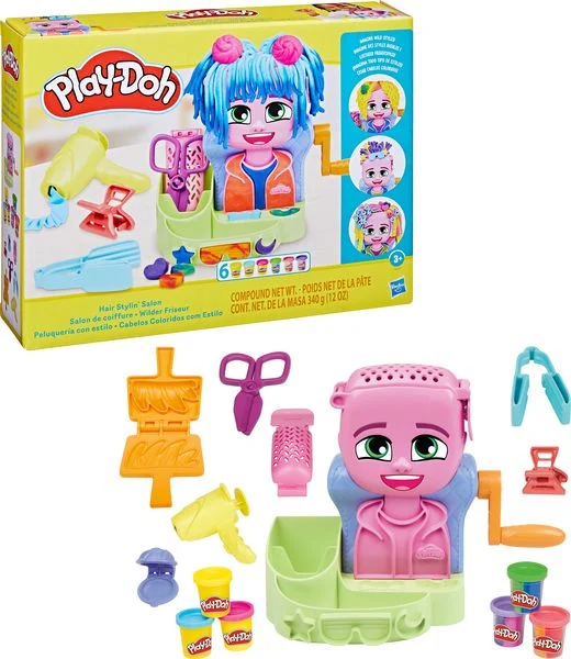 Play Doh Wilder Friseur Spielset mit 6 Dosen Play Doh Wilder Friseur Spielset mit 6 Dosen
